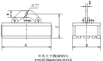 MW42系列吊運方坯、型鋼用起重電磁鐵
